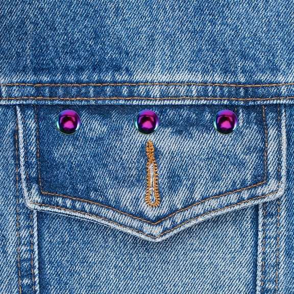 HEANUJJ 50pcs Double Cap Metal Rivets for DIY Bag Making and Craft Projects Multi Color