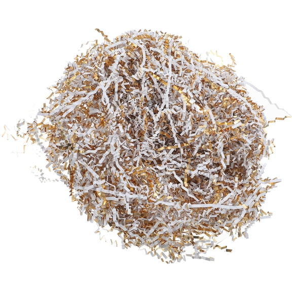 HEANUJJ 5 Packs Shredded Paper for Packaging Filler Paper Shred Silver for Wedding