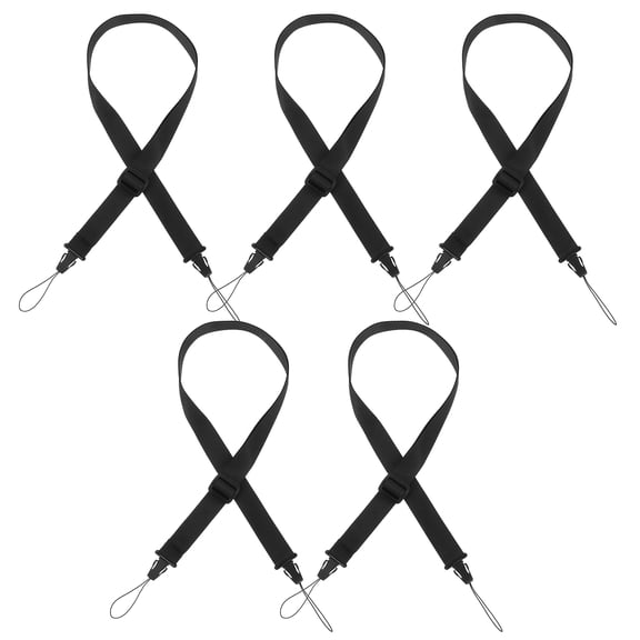 HEANUJJ 5-Pack Black Adjustable Camera Shoulder Sling Straps for Outdoor Photography and Videography Use