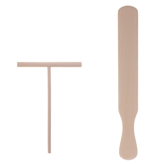 HEANUJJ Crepe Spatula Flipper Crepe Spatula Tshaped 5PCS Professional Chefs