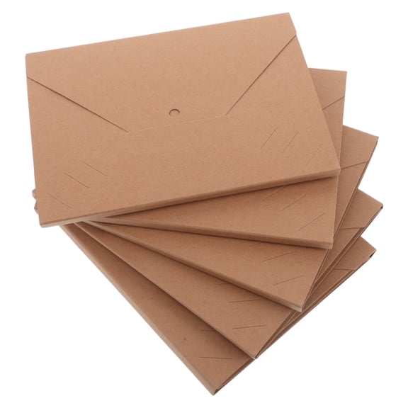 HEANUJJ 5Pcs Foldable Kraft Paper Accordion Scrapbook Album DIY Photo Organizer for Travel and Graduation