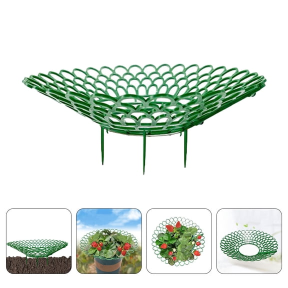 HEANUJJ 5Pcs Green Strawberry Plant Support Racks Sturdy Garden Growing Frames for Home