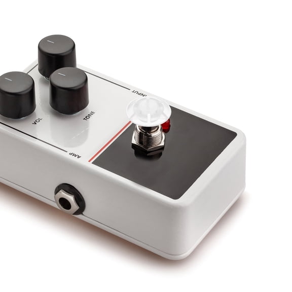 HEANUJJ 5Pcs Universal Clear Footswitch Caps Guitar Pedal Button Protector Covers