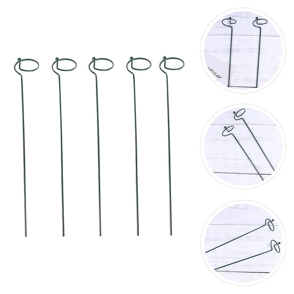 HEANUJJ Set of 5 Small Green Iron Plant Stands for Indoor Gardening and Household Plant Display