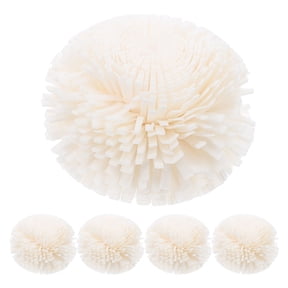 HEANUJJ 5pcs Chrysanthemum Inspired Rice Paper Flower Diffuser Beige for