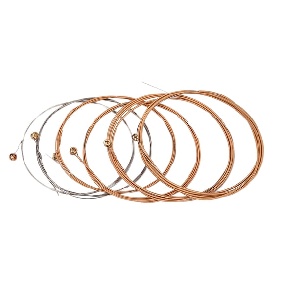 HEANUJJ 6 PCS/ Set Acoustic Guitar Strings Set Silver Copper Super Antioxidized Performers