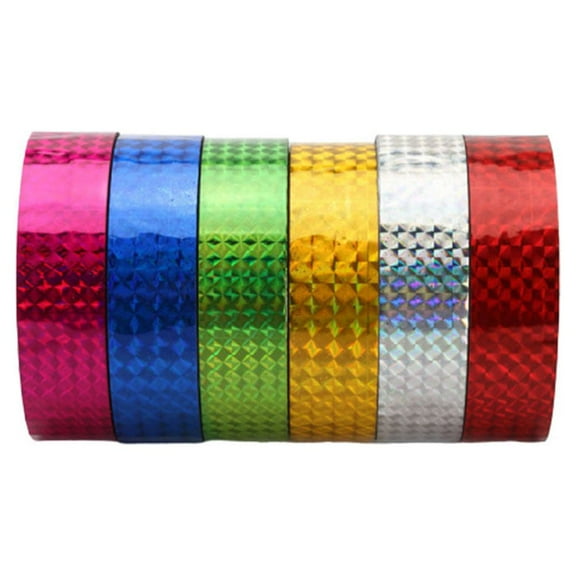 HEANUJJ 6 Rolls Decorative Tape for Scrapbooking Mixed Color for DIY Craft Supplies