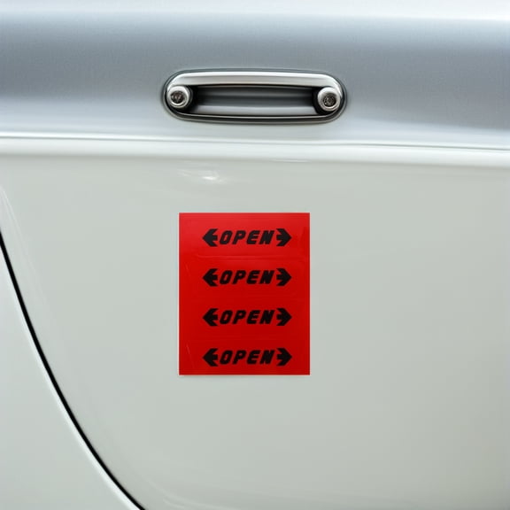 HEANUJJ Car Exterior Red Reflective Decals Night Visibility Anti-Collision 60Pcs