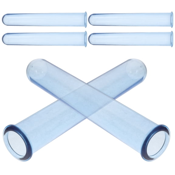 HEANUJJ 6Pcs Blue Plastic Propagation Tubes for Plants Detachable Hydroponic Flower Vase