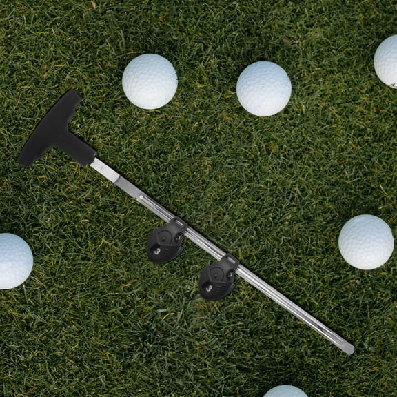 HEANUJJ 6Pcs Black ABS Golf Tags with Rotating Numbers for Golf Clubs Numerical Identifier