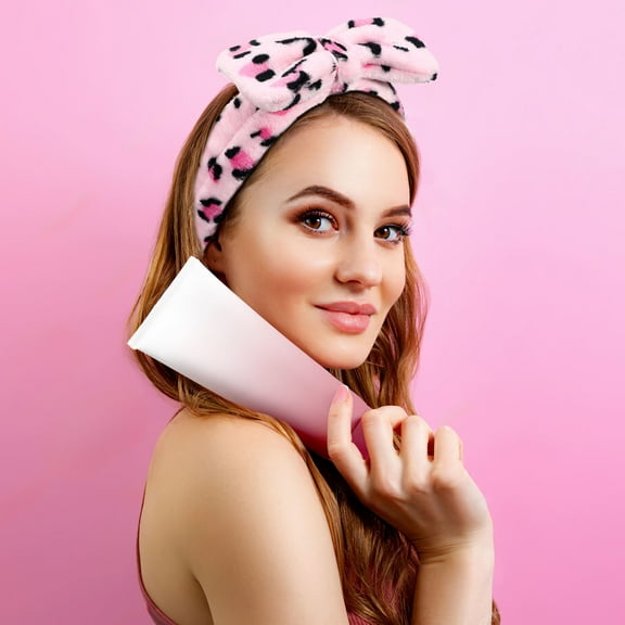 HEANUJJ 6Pcs Multicolor Fuzzy Facial Headbands for Hairdressing and Skincare