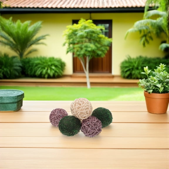 HEANUJJ Set of 6 Rustic Rattan Grass Vase Fillers for Table Centerpieces and Home Decoration Accents