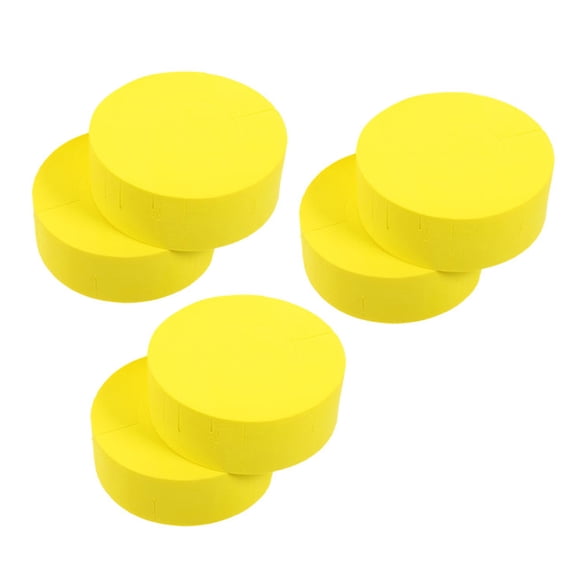 HEANUJJ Yellow Curl Hair Sponge Flexible Sponge Material Effortless Curls Home Use