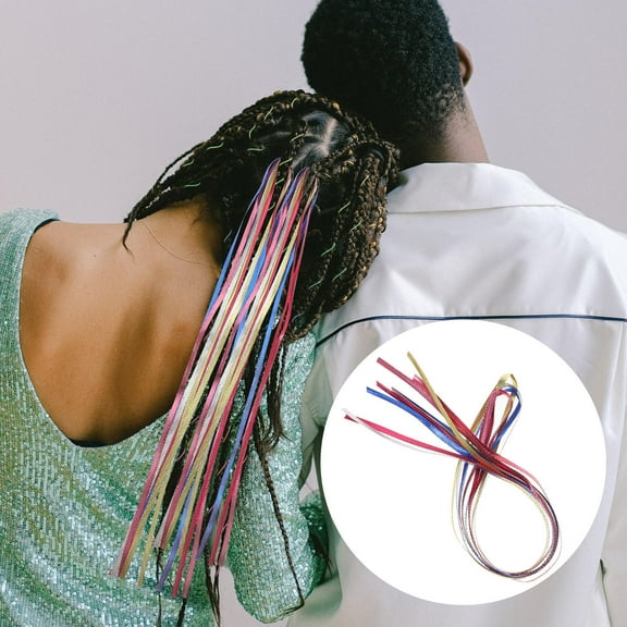 HEANUJJ 6Pcs Hair Braiding Ribbon for Braids and Dreadlocks Hair Styling Accessories