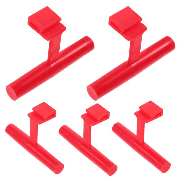 HEANUJJ 6Pcs Plastic Bird Stand Red Stable Perch for Parrot Balance Coordination Training