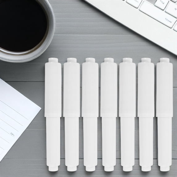 HEANUJJ Toilet Paper Roller White Plastic High Tension Spring for Bathroom 7Pcs