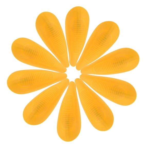 HEANUJJ 8Pairs Clothes Hanger Pads Yellow Shoulder Support Cushions Prevent Garment Deformation for Home Use