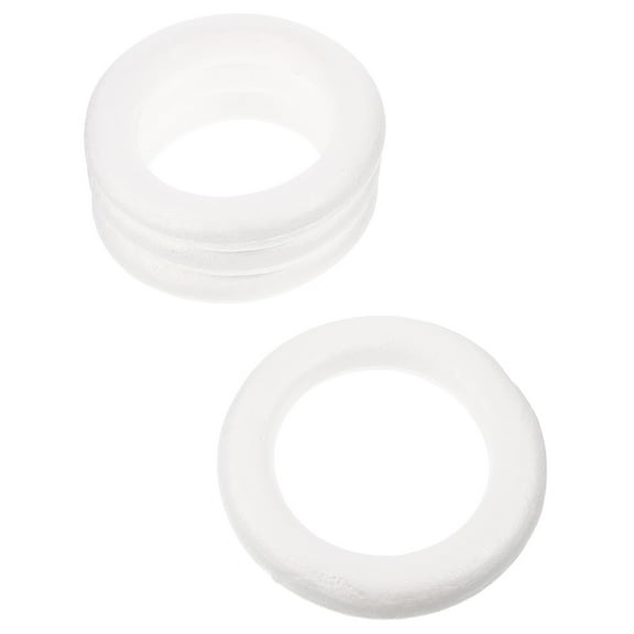 HEANUJJ 8Pcs Premium White Foam Rings for DIY Wreath Crafts and Party Decorations