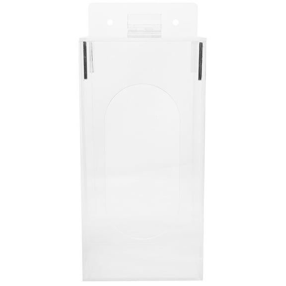 HEANUJJ Transparent Acrylic Wall Mount Mask Dispenser and Glove Holder for Storage and Easy Access
