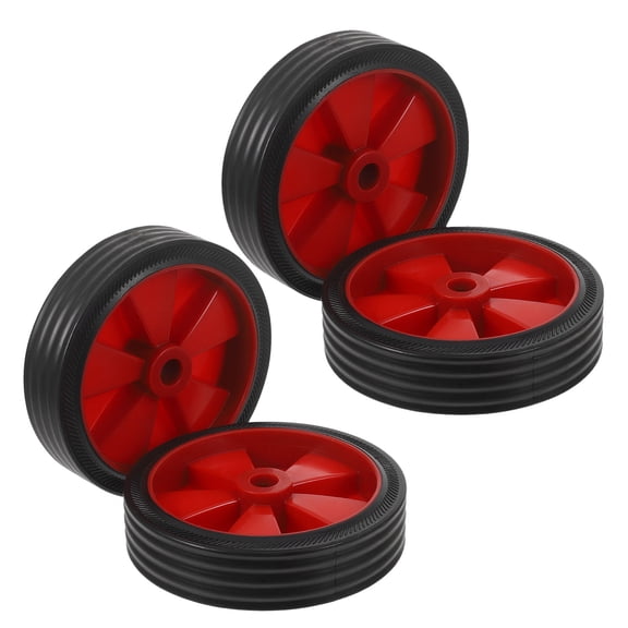 HEANUJJ Air Compressor Replacement Wheels Red Plastic for Easy Mobility 4Pcs