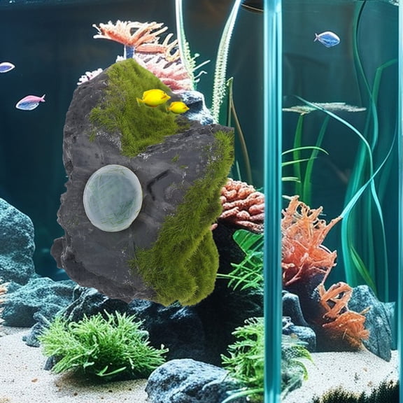 HEANUJJ Simulated Mountain Aquarium Rock Decor for Fish Tank and Aquatic Plants