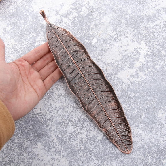 HEANUJJ Aromatherapy Room Ornament Incense Burner Aluminium Alloy Ash Catcher Red Bronze 1Pack