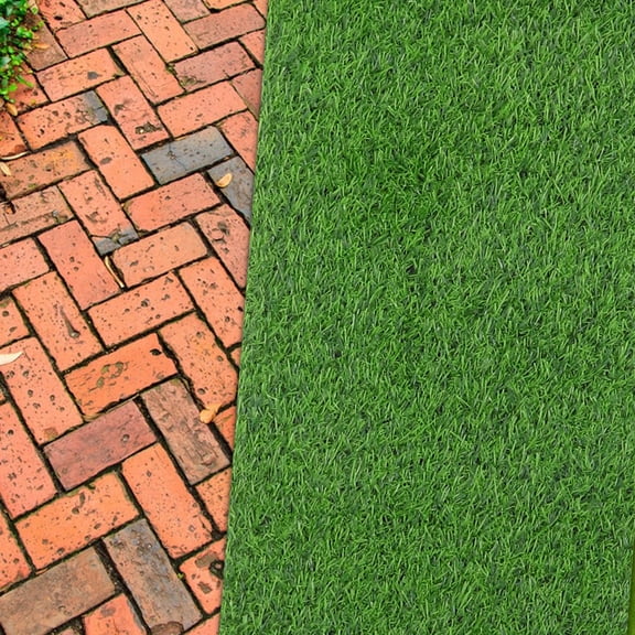 HEANUJJ Outdoor Turf Carpet Rug Green for Deck Patio Lawn Garden 1 Set Weather Resistant