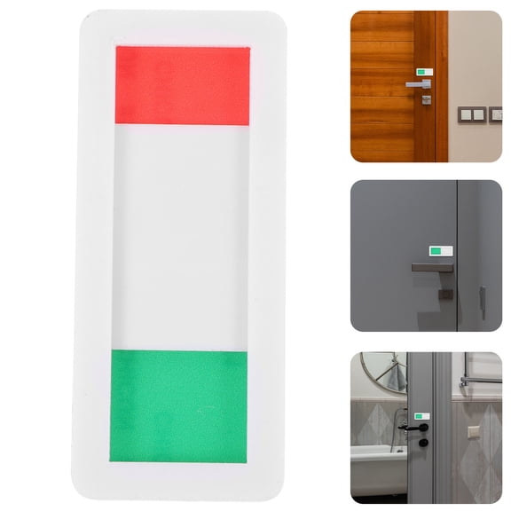 HEANUJJ Assorted Color Toilet Privacy Sliding Signboard for Office Toilet Door with Easy Installation