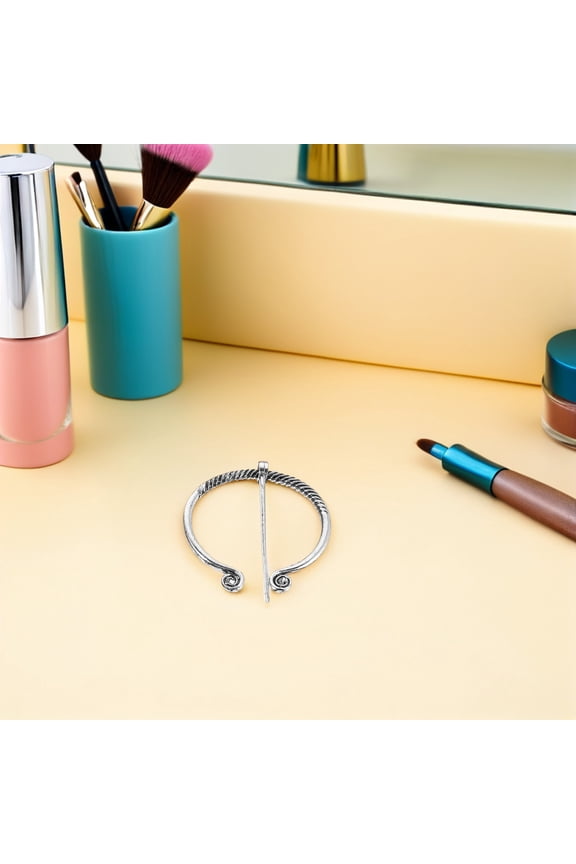 3Pcs Viking Clasp Pin Assorted Color Alloy for Scarves