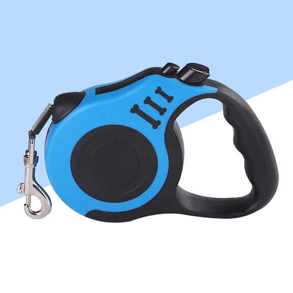 HEANUJJ Automatic Retractable Dog Leash 3 Meter Blue Durable Nylon Alloy Pet Training Lead for Easy Handling and Freedom of Movement