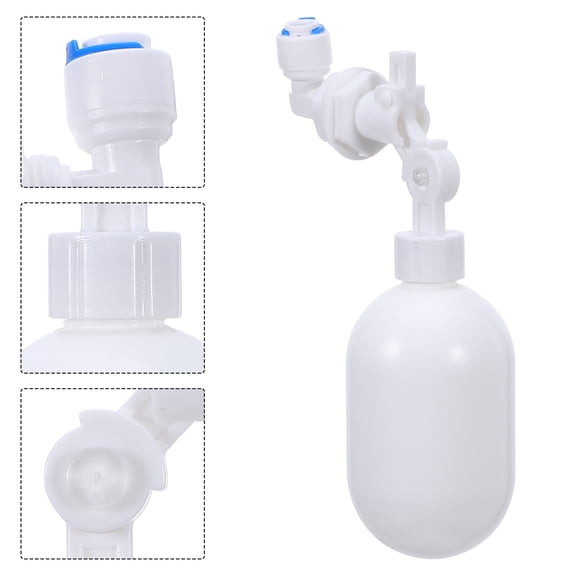 HEANUJJ Automatic Water Level Controller with White Plastic Float Valve for Fish Tanks and Aquariums