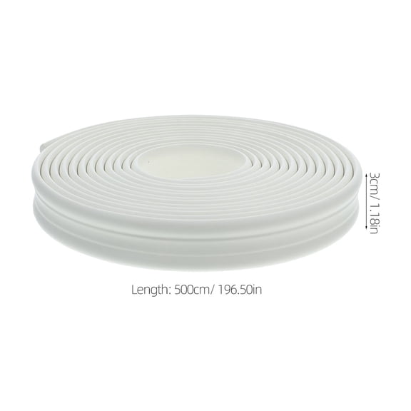 HEANUJJ White NBR Decorative Trim Strip, Self-Adhesive for Home Improvement, Craft Projects, and Versatile Applications