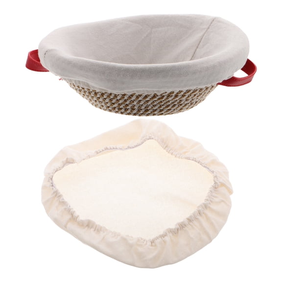 HEANUJJ Bread Proofing Basket with Cotton Cloth Liner for Home Baking, 1 Piece Dough Rising Basket