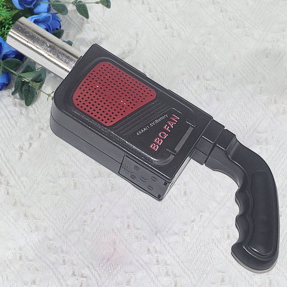 HEANUJJ Barbecue Accessories Handheld Fire Blower for BBQ Black Plastic 1Set for Outdoor Cooking