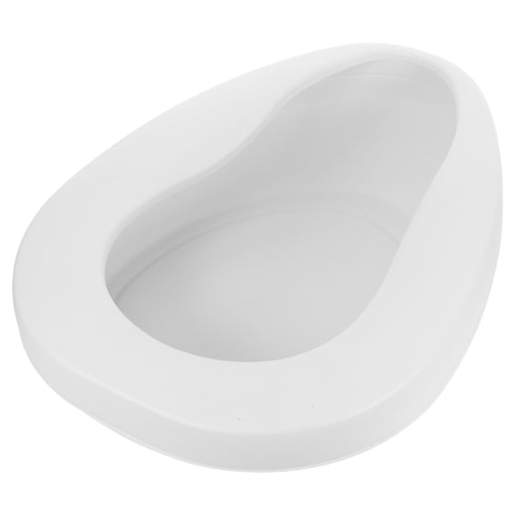 HEANUJJ White Bedpan for Elderly Portable Leakproof Plastic for Bedridden Patients