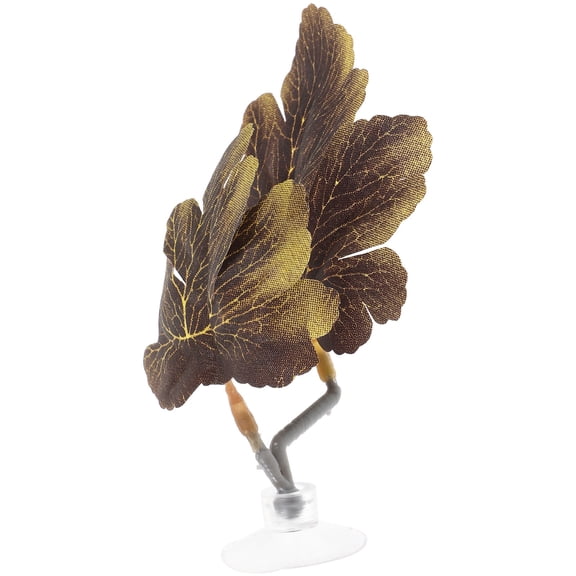 HEANUJJ Light Brown Betta Leaf Hammock Fish Tank Decor Lightweight Plastic Resting Bed