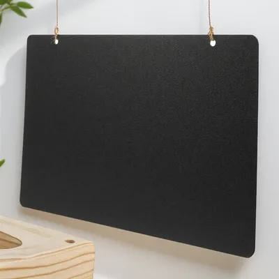 HEANUJJ Black Chalkboard Wall Sign Reusable Writing Board for Kitchen Message Board, Mdf