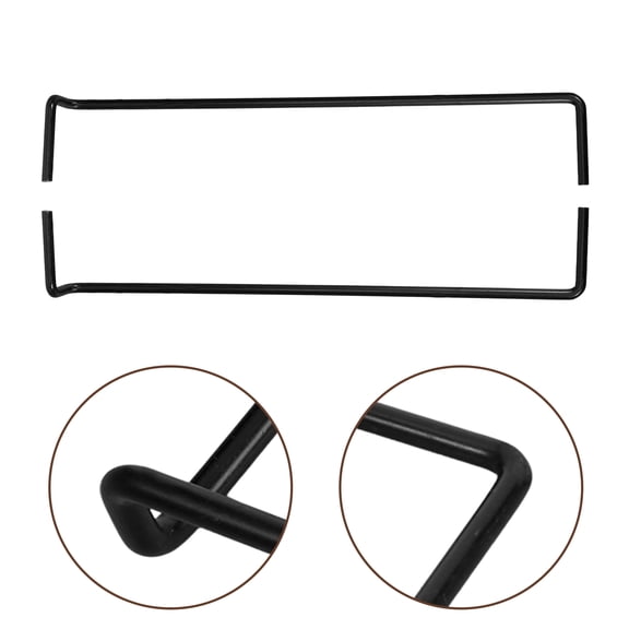 HEANUJJ Black Metal Pegboard Hooks for Home Use Durable Design Easy Installation 2pcs Set