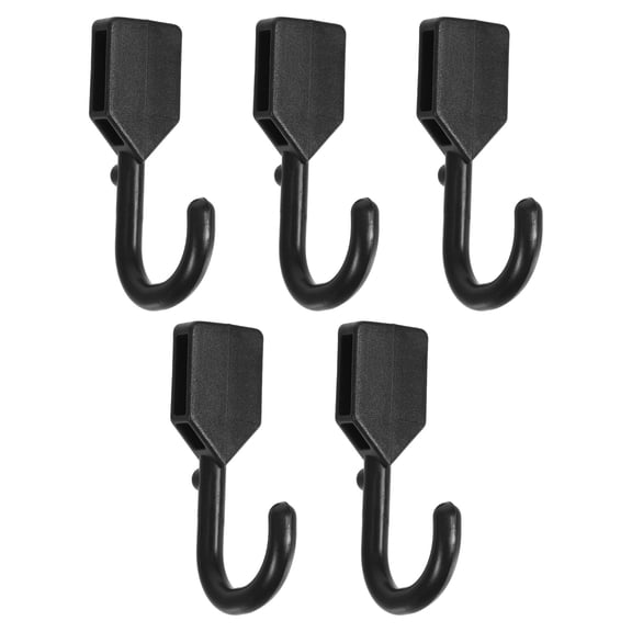 HEANUJJ Wall Mount Black Pegboard Hooks Heavy Duty Plastic J Hooks for Garage and Workspace