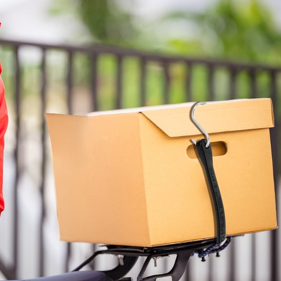 HEANUJJ heavy duty cargo tie downs Bungee Cord Black Rubber for Transportation 1Pcs