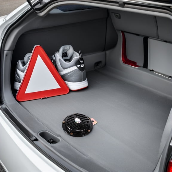 HEANUJJ Black Car High Horn with Waterproof Metal Construction 12V Electric Speaker for Universal Vehicles