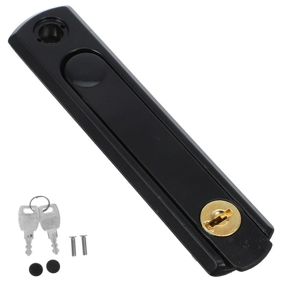 HEANUJJ Home Window Lock Black Stainless Steel Mesh Invisible Key Lock for Enhanced Safety