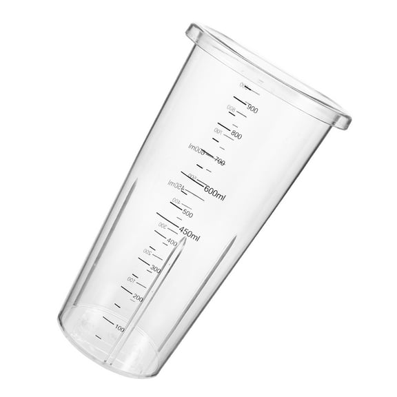 HEANUJJ Reusable Plastic Blender Container with Measurement Scale for , Mixing, and Food Preparation