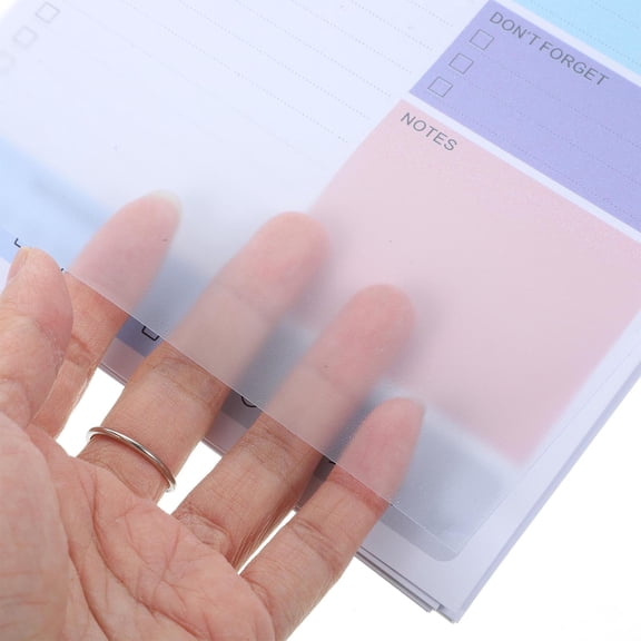 HEANUJJ Blue Daily Planner Notepad Tear Off Pages for Schedule to Do List Office and Home Use