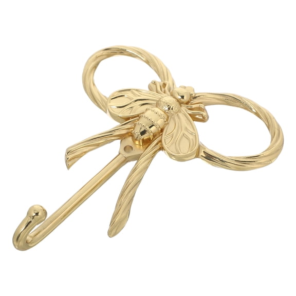 HEANUJJ Brass Bee Wall Rack Hooks in Plated Gold Metal Decorative Coat Rack for Entryway Bathroom and Bedroom