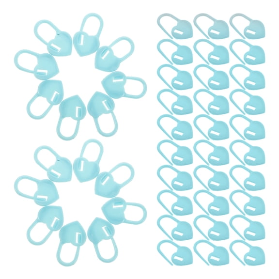 HEANUJJ Cute Heart-Shaped Plastic Crochet Markers for Portable and Multifunctional Use