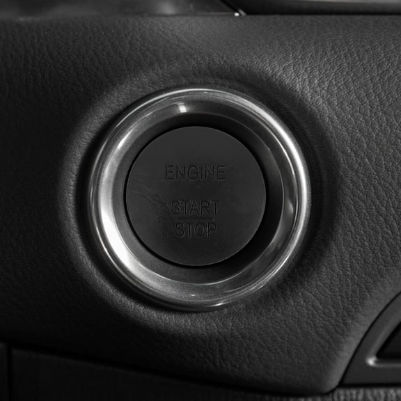 HEANUJJ Car Push Button Ignition Switch Black Plastic Easy Install Universal Start Stop