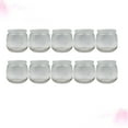 thumbnail image 1 of HEANUJJ Set of 10 Clear Yogurt Jars with Lids, Transparent Round Plastic Storage Containers for Kitchen and Pantry Organization, 1 of 7