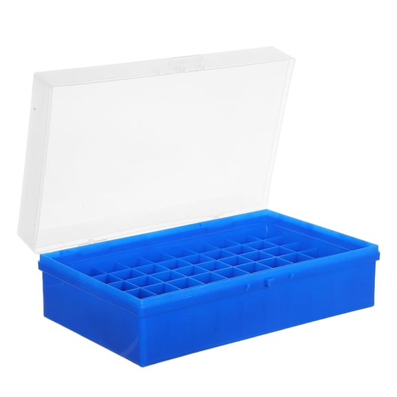HEANUJJ Clear Plastic Vial Organizer Case Portable Storage Box for Lab and Samples