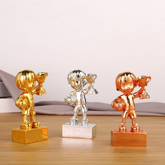 HEANUJJ Plastic Golden Football Award Trophy for Soccer Award Ceremony and Game Competitions